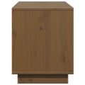 vidaXL TV skrinka medovo-hnedá 110,5x35x44 cm masívna borovica