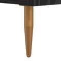 vidaXL Servírovacia skriňa Čierny dub 34 x 34.5 x 90 cm