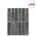 vidaXL Obdĺžniková dlažba 10 ks Sivá 29 x 23 x 0,08 cm