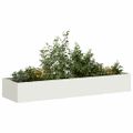 VidaXL kvetináč Biely 280x80x40 cm Oceľ