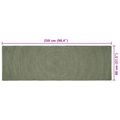 vidaXL Kusové koberce Olivovo zelená 80 x 250 cm Juta