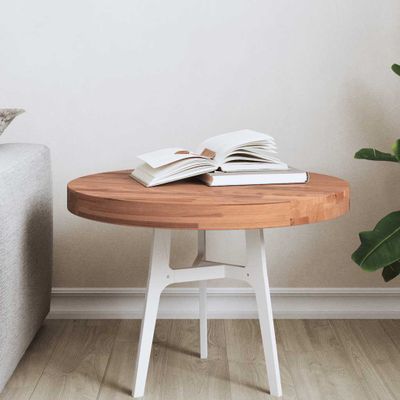 vidaXL Stolová doska Ø50x4 cm okrúhla masívny buk