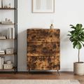 vidaXL Zásuvkový kabinet 66 x 34,5 x 90 cm Kompozitné drevo Dymový dub