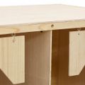 vidaXL Hniezdo pre sliepky, 5 priehradiek 117x33x38cm borovicový masív
