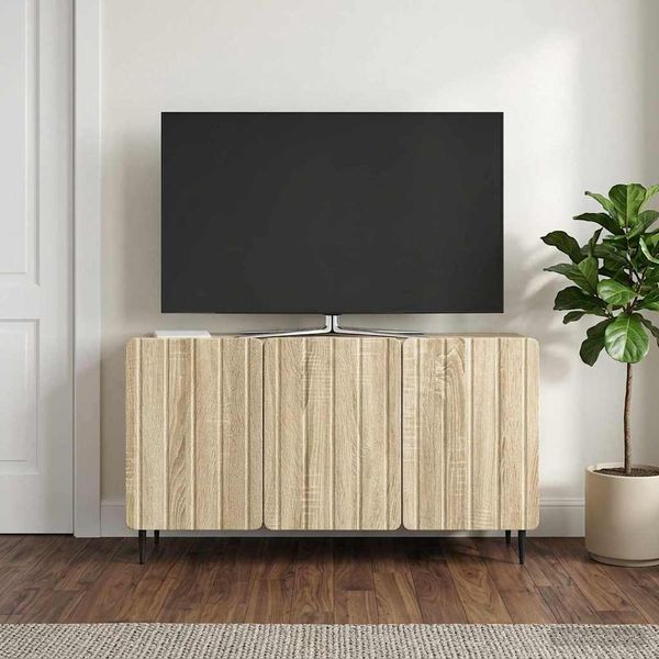 vidaXL TV skrinka Dub sonoma 99 x 34,5 x 52 cm Kompozitné drevo