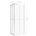 vidaXL Sprchový kút ESG 80x70x180 cm