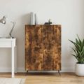 vidaXL Servírovacia skriňa Dymový dub 66 x 34,5 x 90 cm