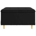 vidaXL Ottoman s Úložným Priestorom Čierny 80 x 80 x 45 cm Umelá koža