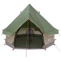 vidaXL Tipi stan 4-miestny Zelená Polyester a oceľ