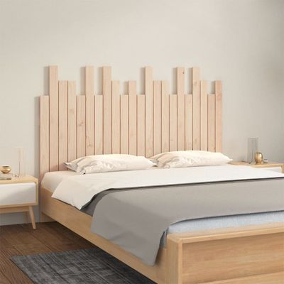 vidaXL Nástenné čelo postele 140x3x80 cm masívna borovica