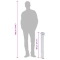 vidaXL Záhradný vodný stĺpik 80 cm nehrdzavejúca oceľ štvorcový