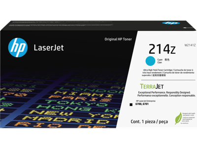 HP W2141Z, cyan toner. kazeta HP LaserJet 214Z