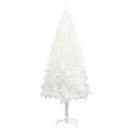 vidaXL Umelý vianočný stromček, realistické ihličie, biely 120 cm