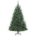 vidaXL Umelý Sklápací Vianočný Stromček Zelená 180 cm PVC a kov