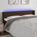 VidaXL Čelo postele hnedé 203x16x78/88 cm umelá koža