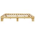 VidaXL Rám postele bez matraca 200x200 cm Dub z masívneho dreva