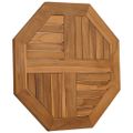 vidaXL Stolová doska 60x60x2,5 cm osemuholník masívne teakové drevo