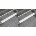 vidaXL Rovný sprchový odtok 2 ks s bublinkami 930x140 mm nehrdzavejúca oceľ