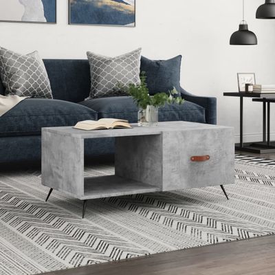 vidaXL Konferenčný stolík betónovo sivý 90x50x40 cm kompozitné drevo