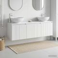 vidaXL Set kabinetov do kúpeľne 3 ks Biela 49,5 x 44,5 x 65 cm