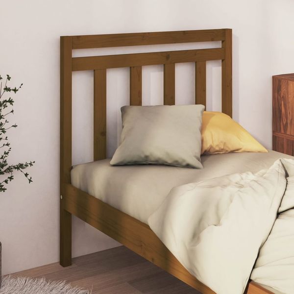 vidaXL Čelo postele medovohnedé 106x4x100 cm masívna borovica