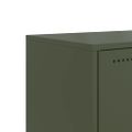 vidaXL TV skrinka olivovozelená 100,5x39x60,5 cm oceľ
