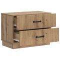vidaXL Nočný stolík Dub artisan 62 x 34,5 x 44,5 cm Kompozitné drevo