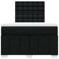 vidaXL Boxspring posteľ s matracom čierna 120x190 cm látka