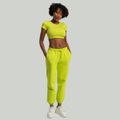 Dámske tričko Essential CropTop Chartreuse - STRIX, veľkosť M, veľkosť oblečenia M