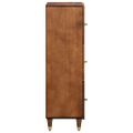 vidaXL Highboard s poličkou Hnedá 40 x 33 x 110 cm Masívne mango drevo