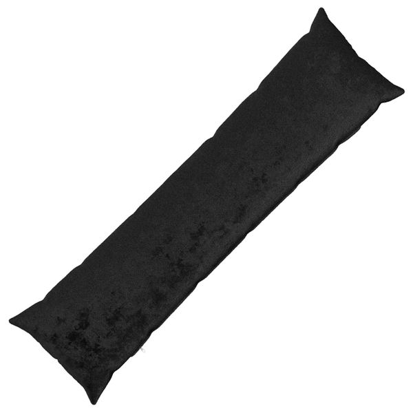 vidaXL Poťah na podložku HEERLEN Čierna 40 x 145 cm Flanel