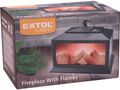 Krb s plápolajúcim ohňom LED EXTOL LIGHT