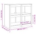 vidaXL Vonkajšia kuchynská skrinka MEPPEL 106x55x92 cm masívna borovica