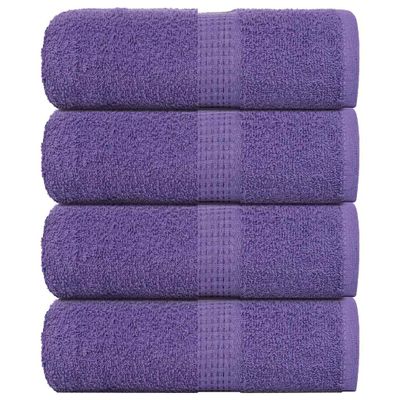 vidaXL Uteráky pre hostí FROGN 4 ks fialové 30x50 cm 360 g/m²