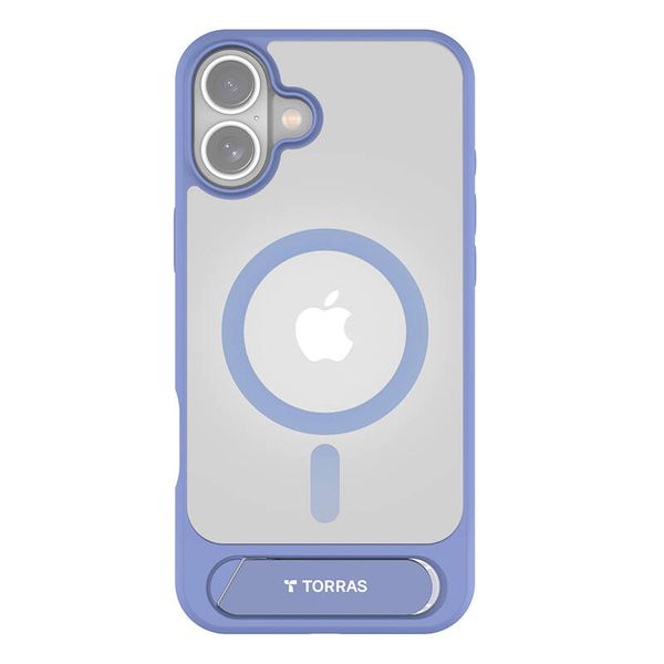 Puzdro Torras Pstand Series pre iPhone 16 (modré)