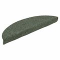 vidaXL Schodové rohože, samolepiace, 5 ks, 56x17x3 cm, zelené, polkruhové