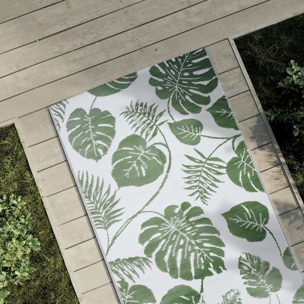 vidaXL Vonkajší koberec ARAKIL zelený 80x250 cm PP