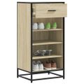 vidaXL Regál na topánky dub sonoma 48x38x97,5 cm spracované drevo