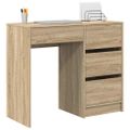 vidaXL Stôl Sonoma dub Kompozitné drevo 90 x 37,5 x 75 cm