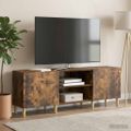 vidaXL TV skrinka Dymový dub 150 x 31 x 50 cm Kompozitné drevo