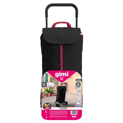 Vozík nákupný GIMI Twin Black 52l 169324