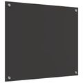 vidaXL Kuchynský obklad Tmavo šedá 70 x 60 cm tvrdené sklo