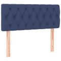 vidaXL Boxspring posteľ s matracom modrá 100x200 cm látka