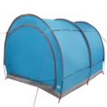 vidaXL Stan na uskladnenie bicyklov Modrá 256 x 222 x 182 cm taft