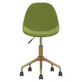 3086107 vidaXL Swivel Dining Chairs 6 pcs Light Green Velvet(3x333497)