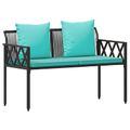 vidaXL Záhradné lavičky 2 -Seater 116 x 56 x 75 cm polyratan