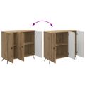 vidaXL Servírovacia skriňa Dub artisan 89 x 34,5 x 80 cm