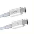 Kábel T-PHOX GLARY LITE SERIES 3W 1M USB-C/USB-C biely