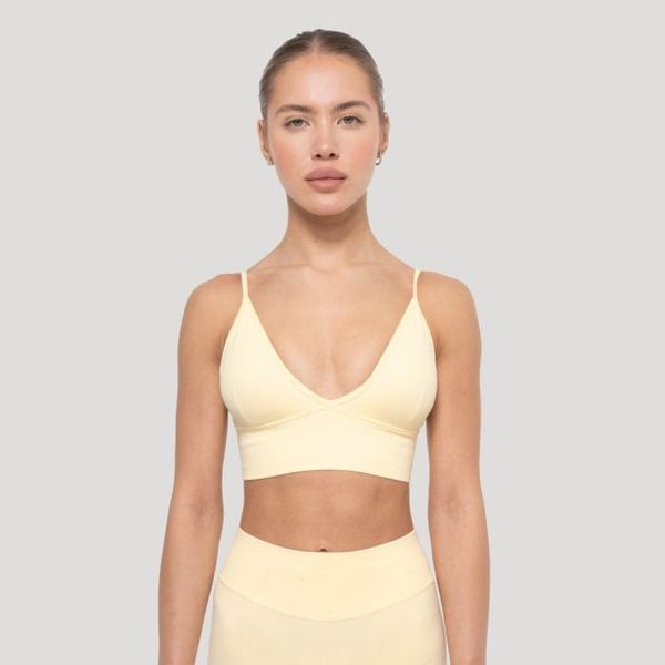 Športová podprsenka Luma Butter Yellow - GymBeam, veľkosť M
