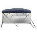 vidaXL Strieška Bimini so 4 oblúkmi a stenami 243x(170-182)x137 cm